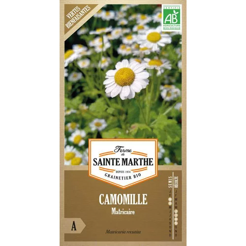 Graines de camomille matricaire bio Ferme de Sainte Marthe - graines à semer