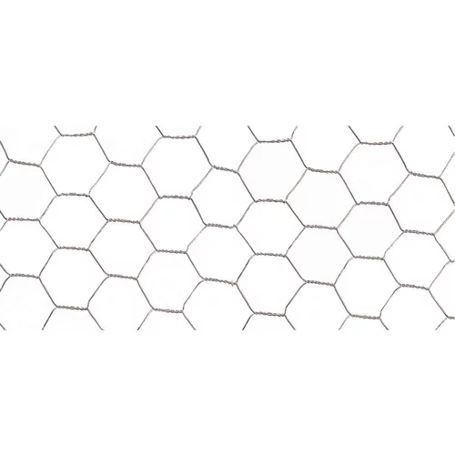 Grillage Galvanex maille hexagonale 1,9 cm Métal galvanisé Gris L5 m x H100 cm