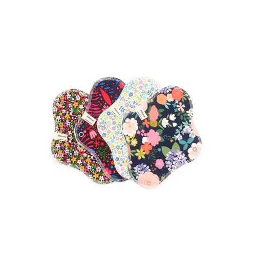 Serviette hygiénique lavable en coton bio Alterosac taille S – 15,5 x 19,5 cm