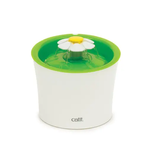 Fontaine à eau pour chat blanche et verte Cat-it Flower - 3 L