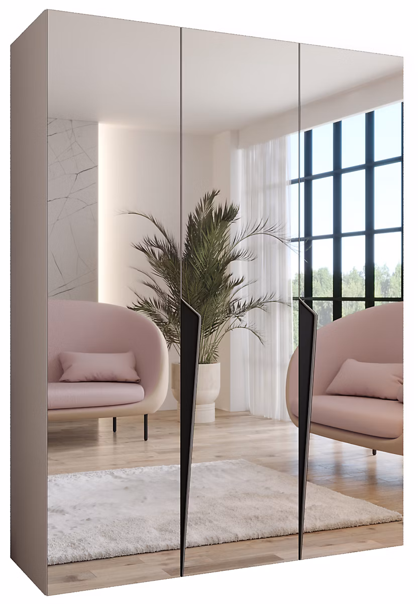 Armoire a portes battantes Piano 3 150 x H. 202 x P. 52 – 3 portes