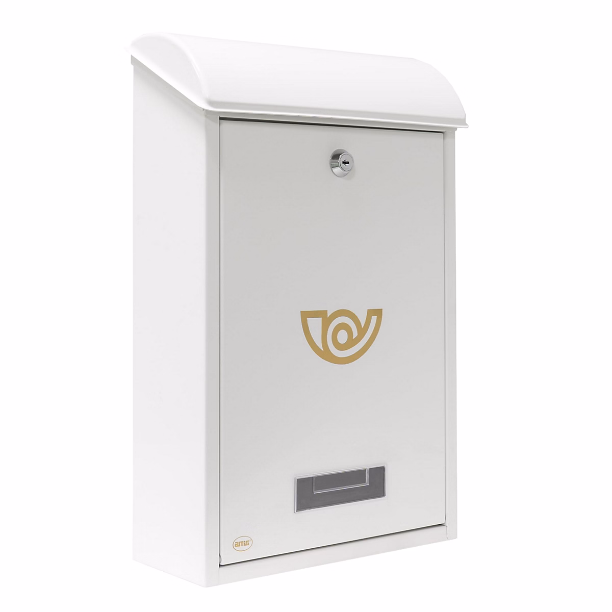 AMIG – Boîte aux lettres 2, 400 × 250 × 100 mm, Acier, Blanc