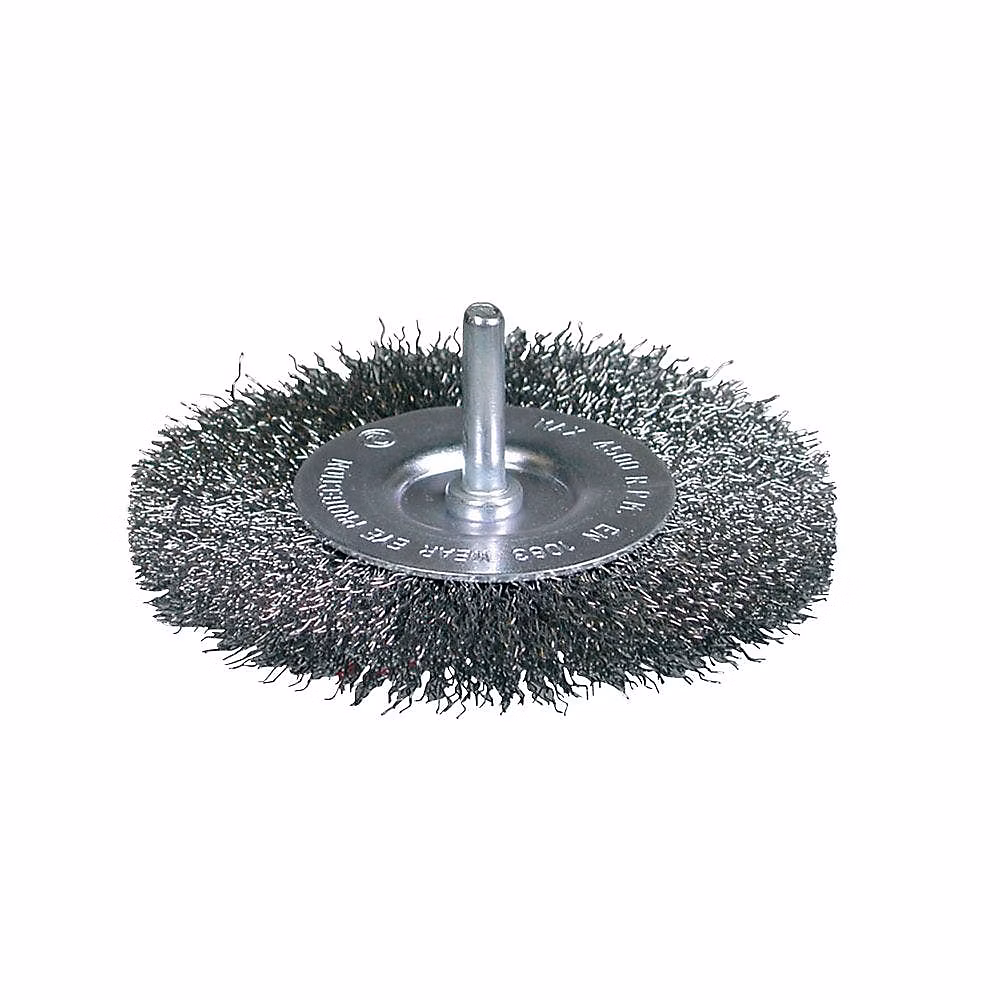 Brosse métallique ronde à fils ondulés en acier 75mm – OSBORN, 7003600421