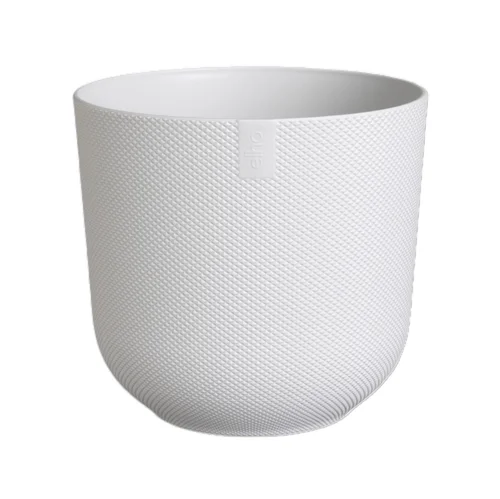 Cache-pot en plastique blanc soie Elho Jazz - Ø 30 cm