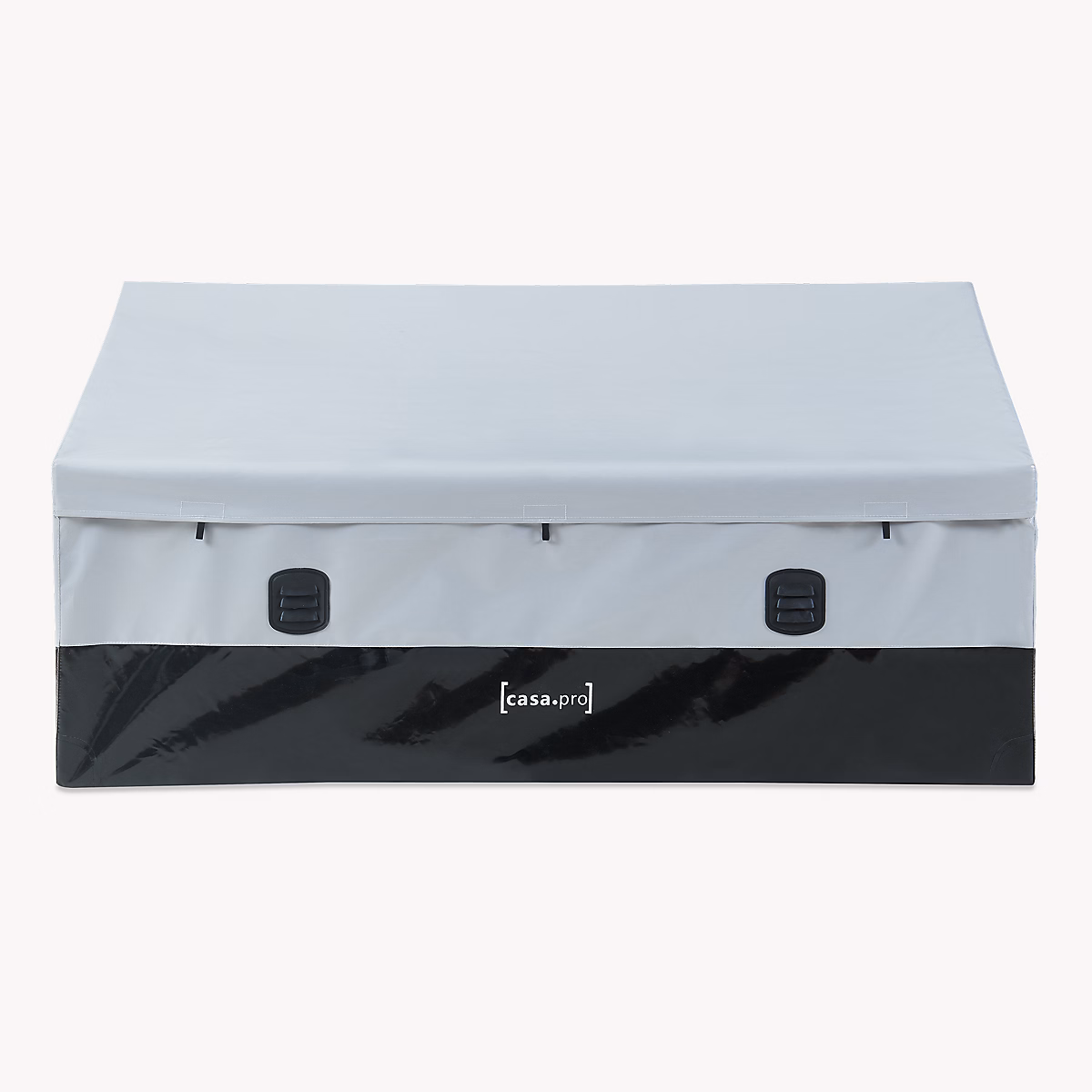 Boîte de rangement d'extérieur Alanno 560 L 155 × 64 cm gris noir casa.pro