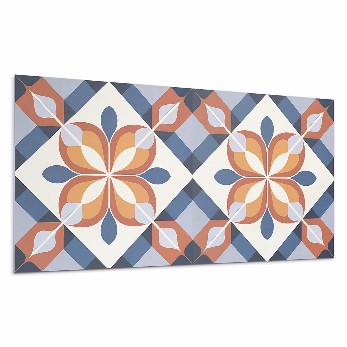 Carreaux PVC Wallfluent 40 × 20 cm Motifs Végétaux Délicats 10 pièces