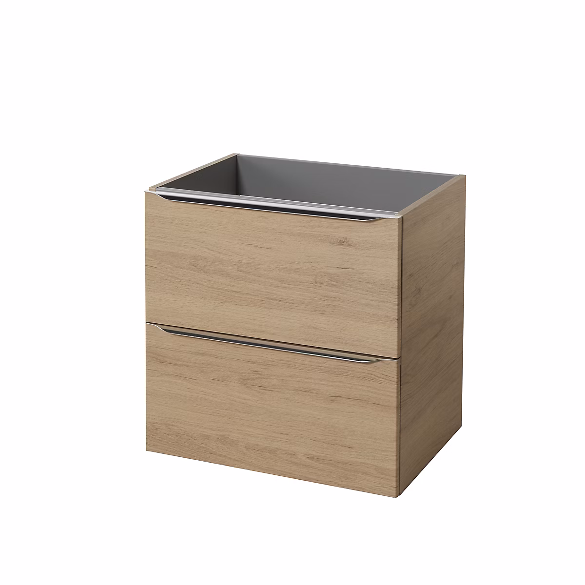Meuble sous vasque suspendu l.60 x H.60 x P.45 cm – effet chêne, GoodHome Imandra