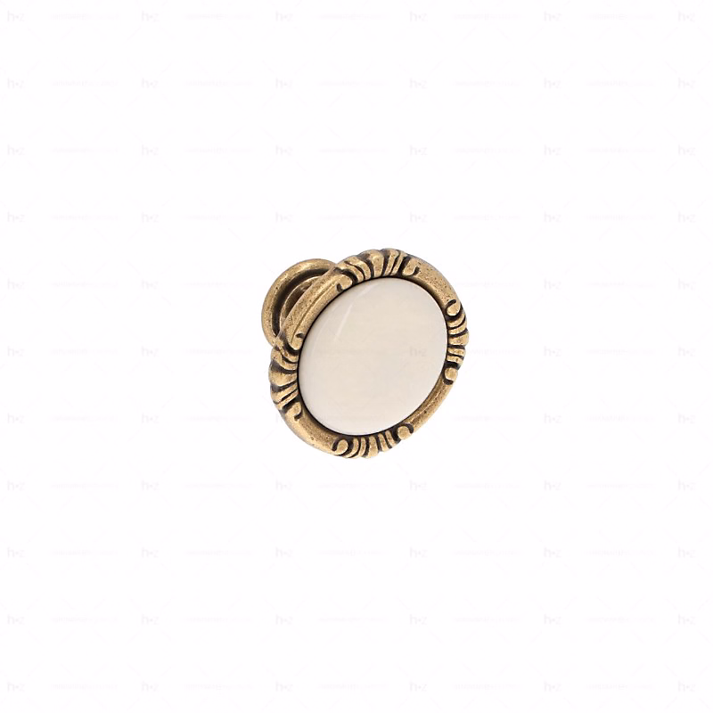 Boutons pour meubles en zamac et Porcelaine Diamètre 38 Florence antique – Réf. NKPBKCUIQ5399466642