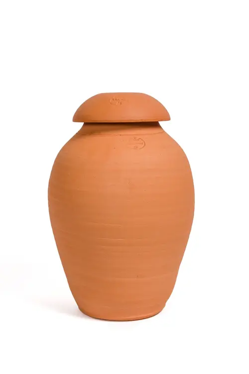 Ollas coloris orange en terre cuite - Poterie Jamet 12 L