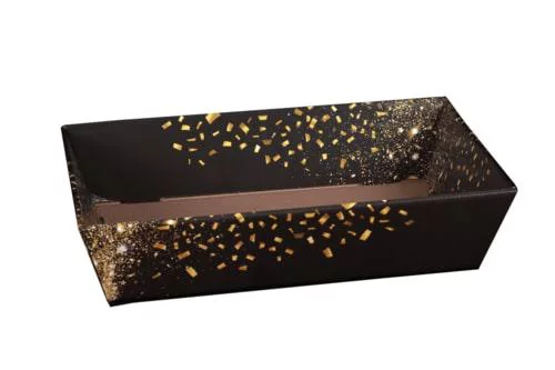 Corbeille panier gourmand Petra noire - 28 x 37 cm
