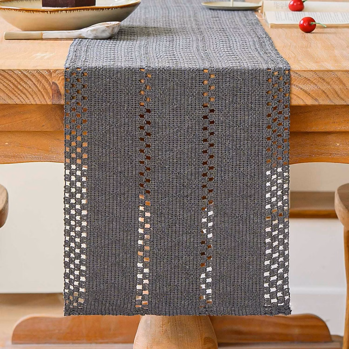 Chemin de Table Bohème Gris 30 × 180 cm