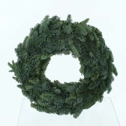 Couronne de sapin Nobilis 1 face coloris vert – Ø 35 cm