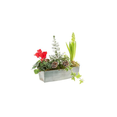 Centre de Table Zinc Titanium 25Cm