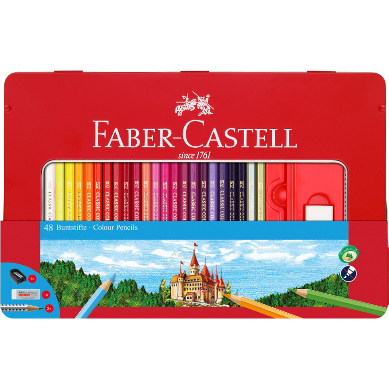 Boîte de 48 crayons de couleurs Château Faber Castell