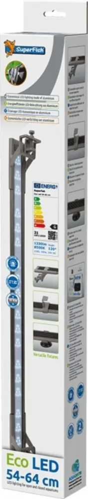 Rampe LED éco pour aquarium, SUPERFISH, modèle Eco - 54-64 cm