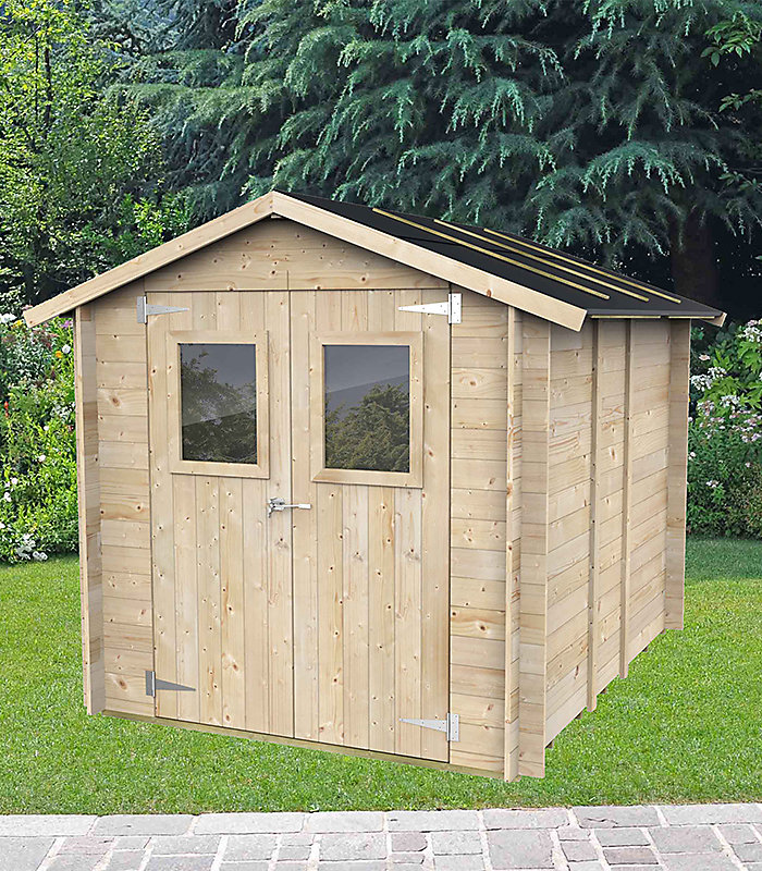 Abri de jardin en bois Hobby 3.98m² Alce 198cm x 248cm – Réf. VIPMVPHLX7184380351