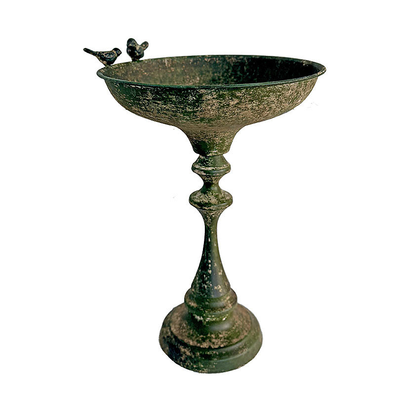 Bain d'oiseau sur pied fer 28 × 27 × 43cm