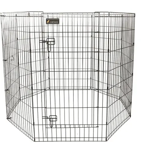 Parc pour chien en métal noir - 106 cm