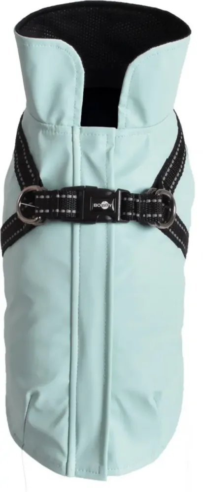 Manteau pour chien en néoprène coloris bleu harnais intégré Bobby Tom - taille 52XL