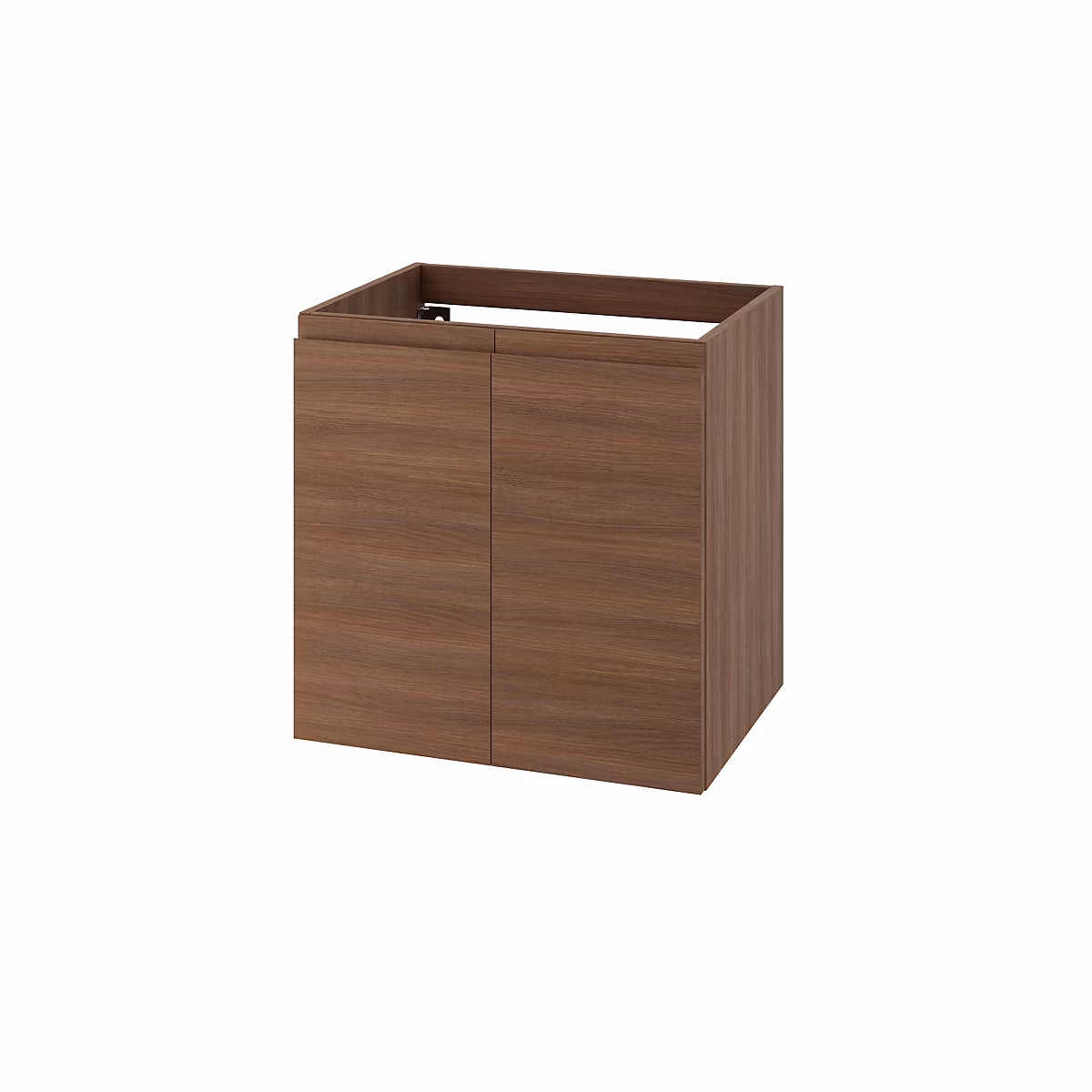 Meuble sous vasque suspendu effet chêne foncé 2 portes l.60 x H.60 x P.45 cm GoodHome Imandra – Réf. CQKODDJGD1849983324