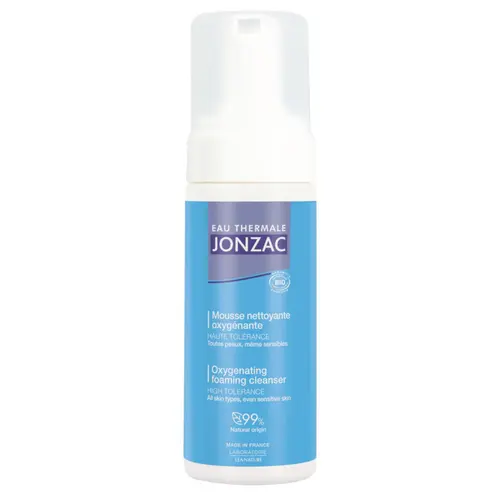 Mousse nettoyante oxygénante bio en flacon pompe Eau Thermale Jonzac – 150 ml