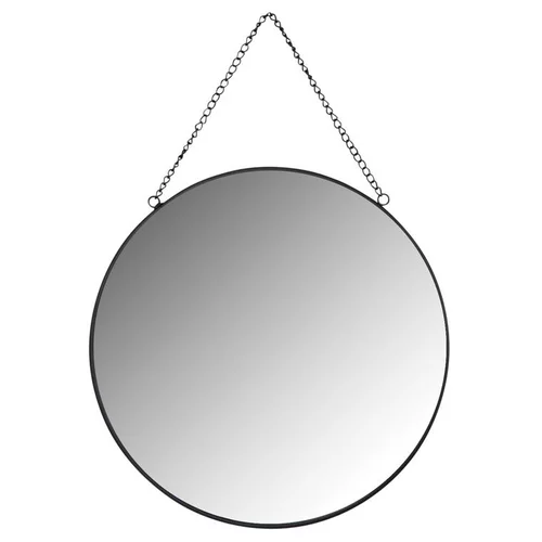 Miroir rond en métal noir - Ø 32 cm
