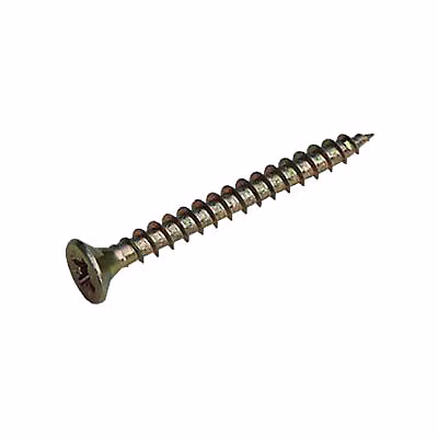 20 vis aggloméré tête fraisée pozidriv bichromaté Diall Ø3 x 40 mm | Vis