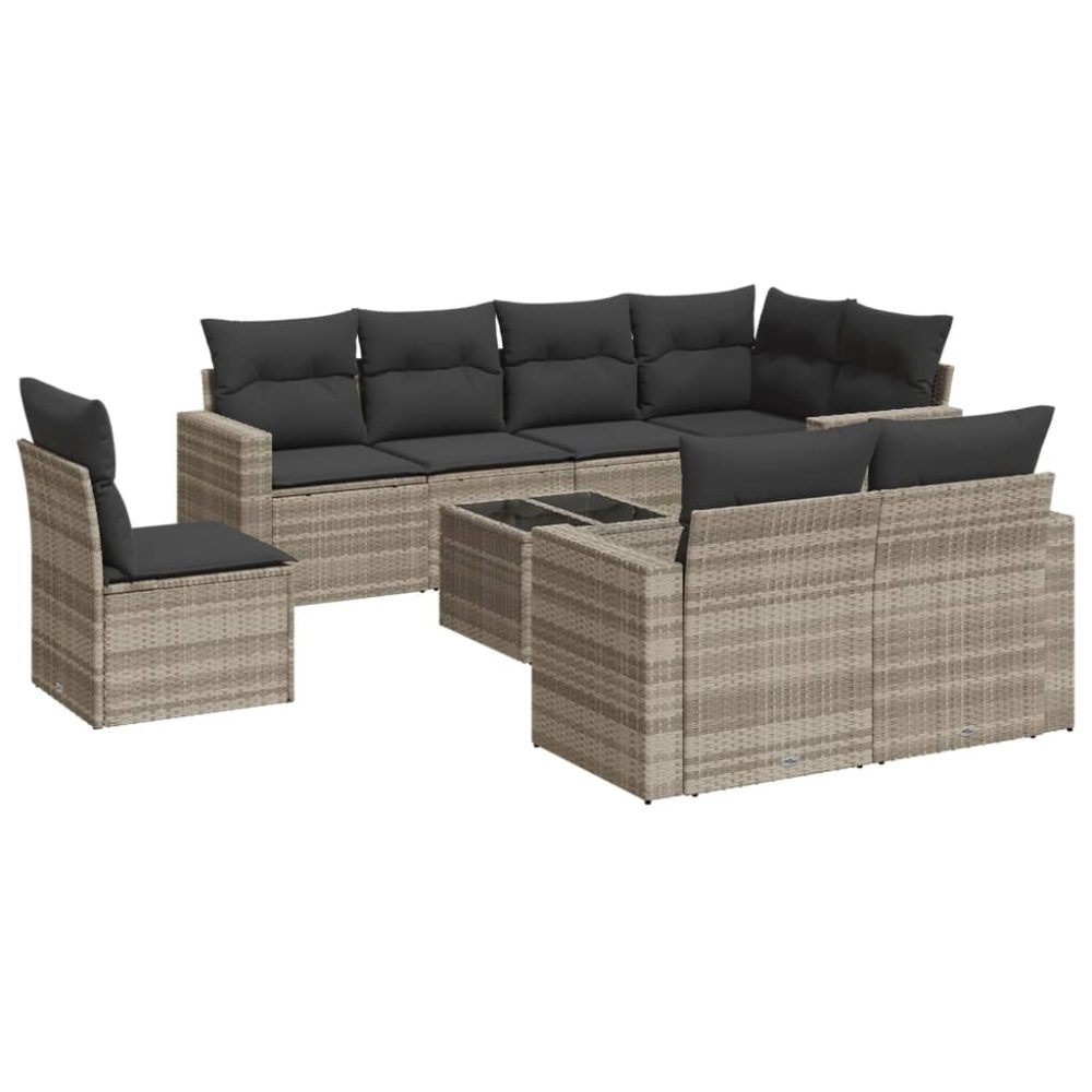 VidaXL 3251579 banc de jardin Rotin, Acier – Mobilier de jardin