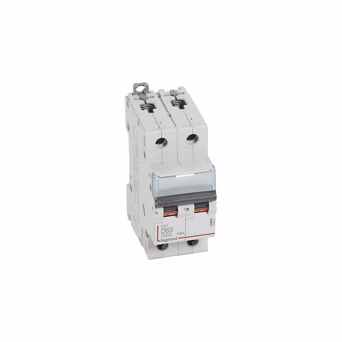 408021 Disjoncteur Bipolaire 63a – 2p Courbe D, 6/10ka, à Vis, Legrand Dx3