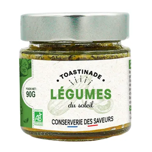 Toastinade bio de légumes du soleil Conserverie Saveurs - 90 g