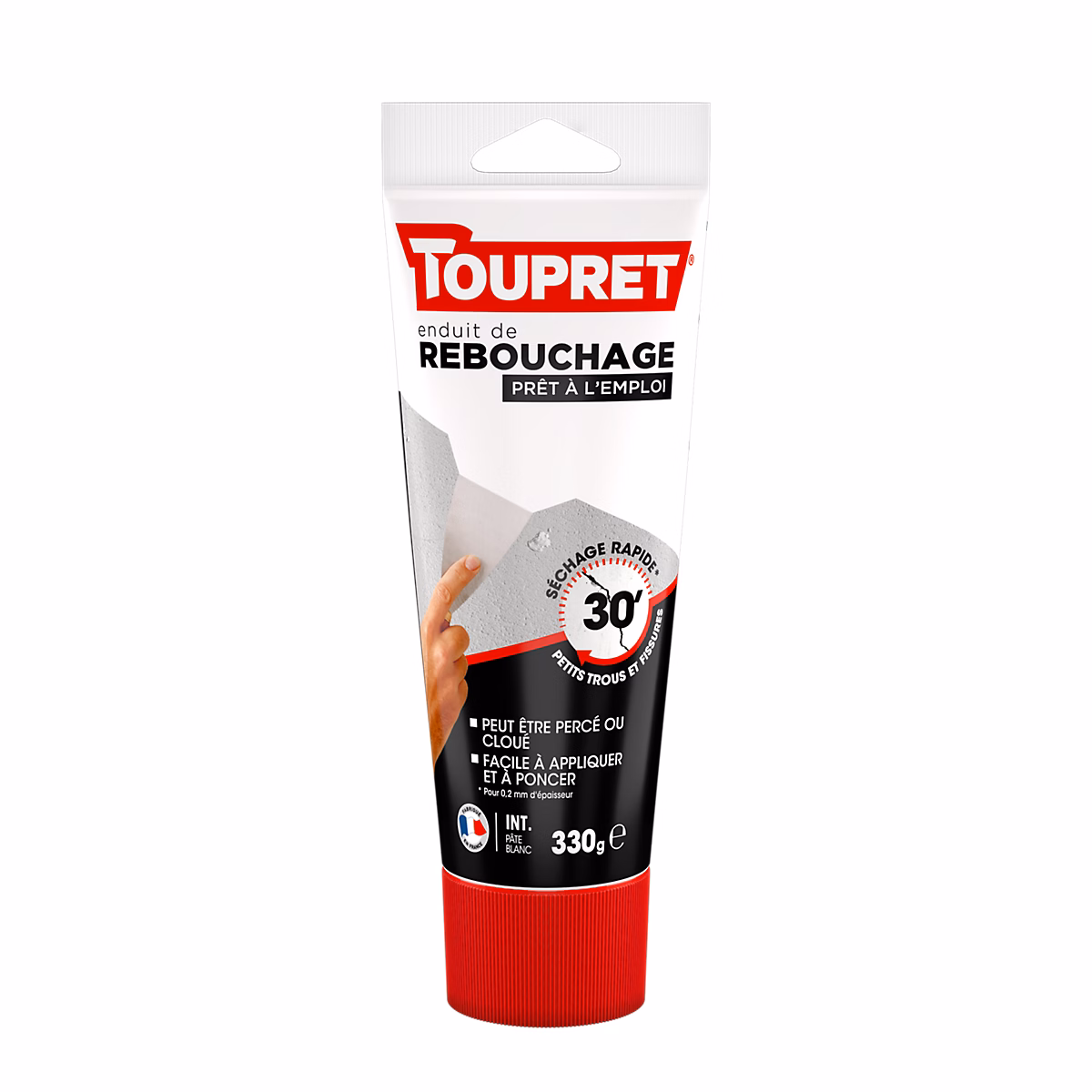 Enduit et calicot – Enduit de rebouchage séchage rapide prêt à l'emploi Toupret 330g