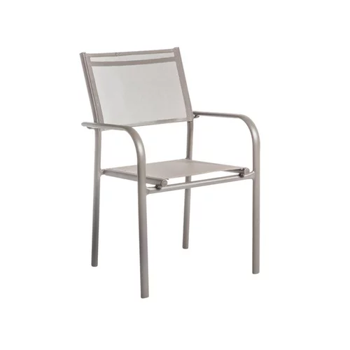 Fauteuil en aluminium et toile polyester Niello - 87 x 51 x 56 cm