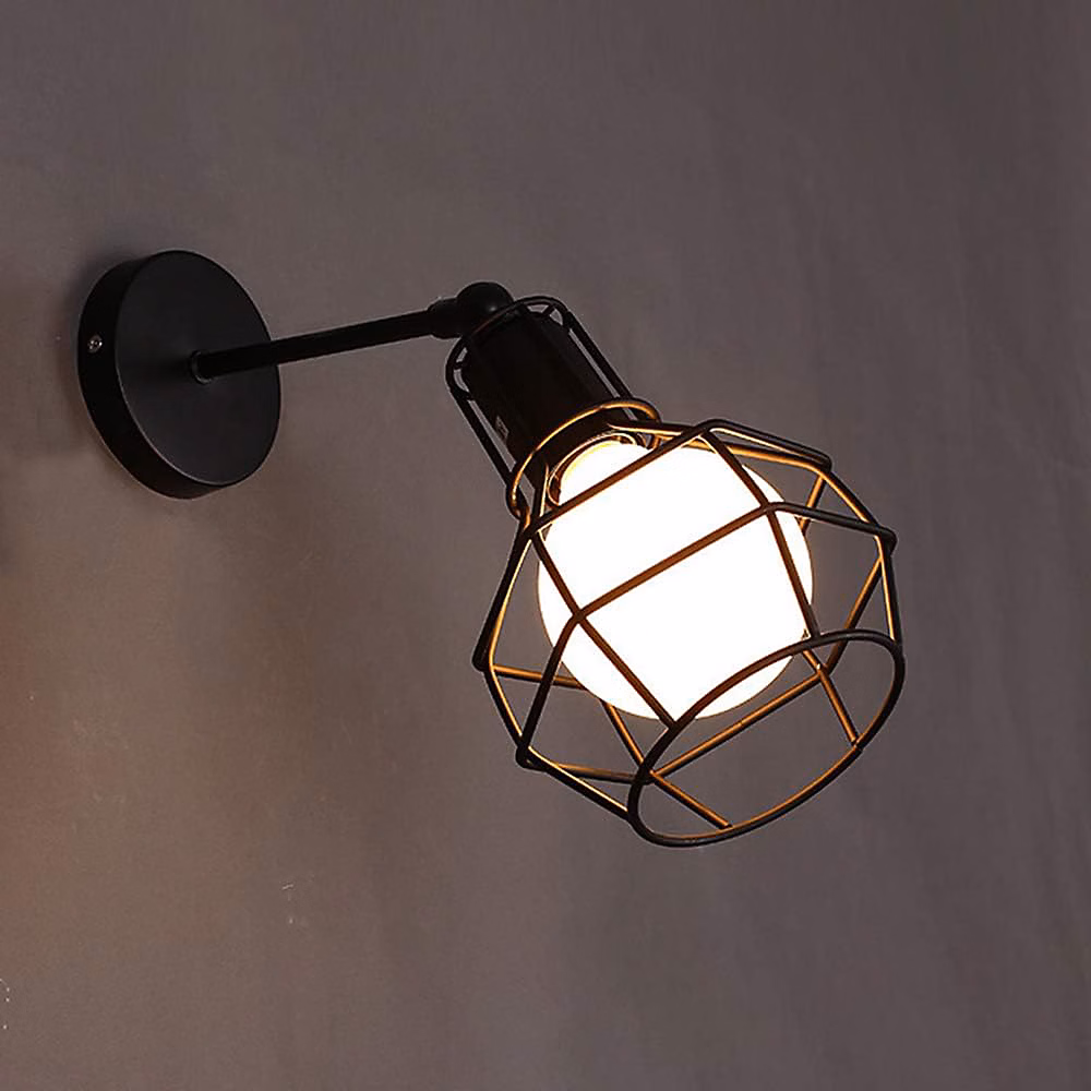 Applique Murale Industrielle E27 Métal Vintage Lampe Murale Intérieur pour Chambre à Coucher Salle de Séjour – Réf. WHZYKEUXP2872831254