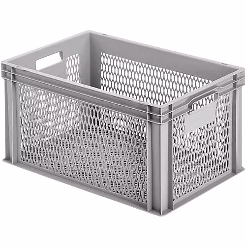 Alutec 75070 bac plastique grillagé gris 600 × 320 × 400 mm – polypropylène