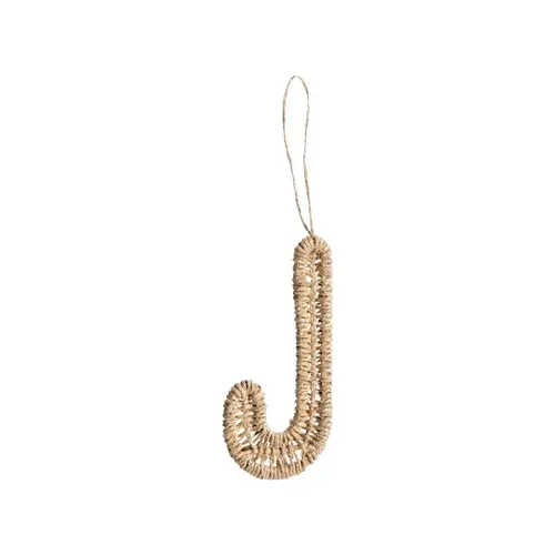 Décoration à suspendre sucre d’orge en jute naturel - 10 cm