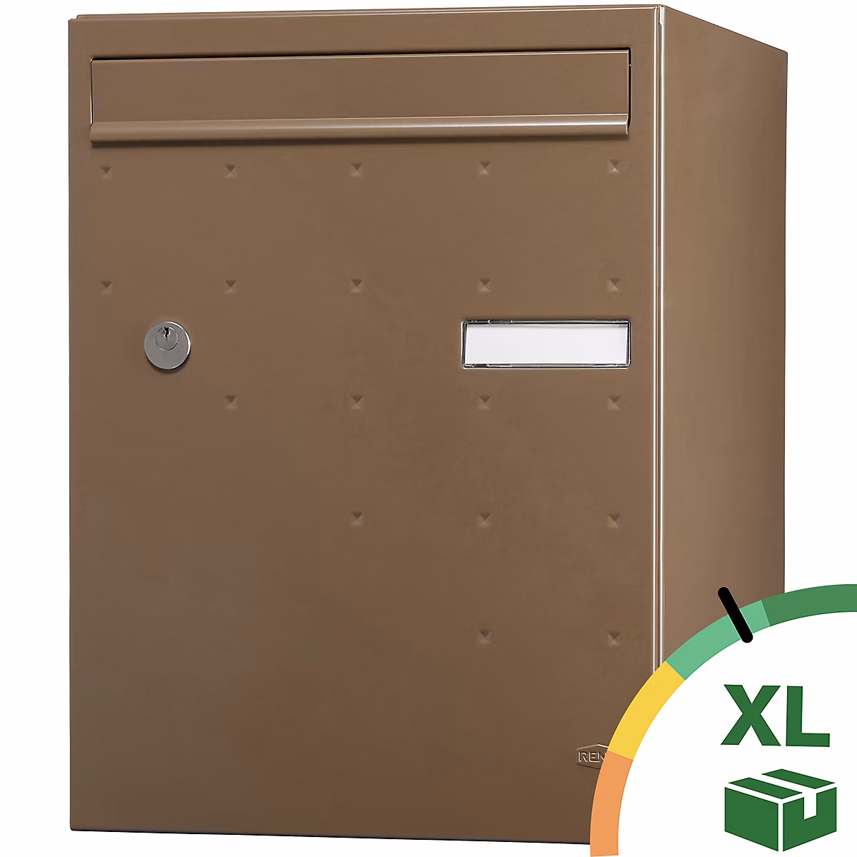 Boîte aux lettres, boîte à colis et accessoires – Boite à colis Atout 1 porte Taupe brillant RAL 7006 B