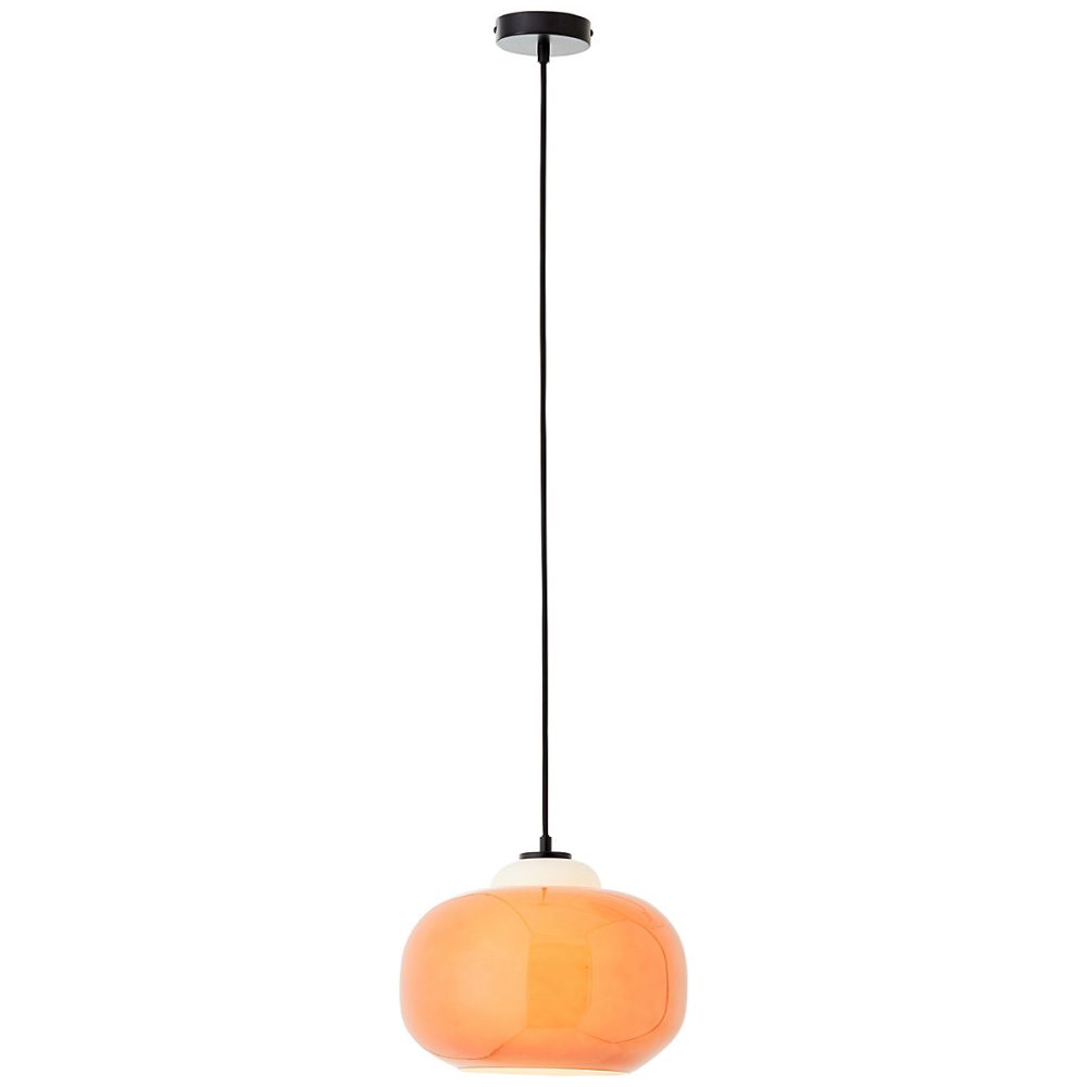 BLOP Suspension orange | verre/métal – E27 60W ampoule non incluse