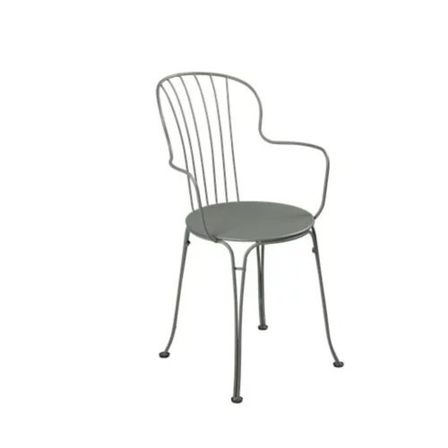 Fauteuil bridge en acier coloris romarin Opéra Fermob - 89 cm