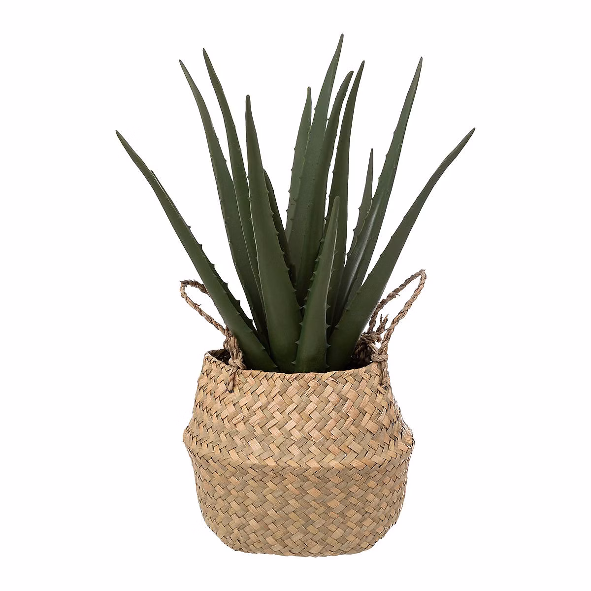 Aloe vera artificiel pot roseau H40cm – Atmosphera Créateur d'intérieur