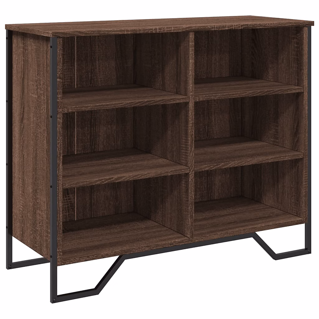 Buffet chêne marron 91x35 – 5x74, 5 cm bois d'ingénierie vidaXL