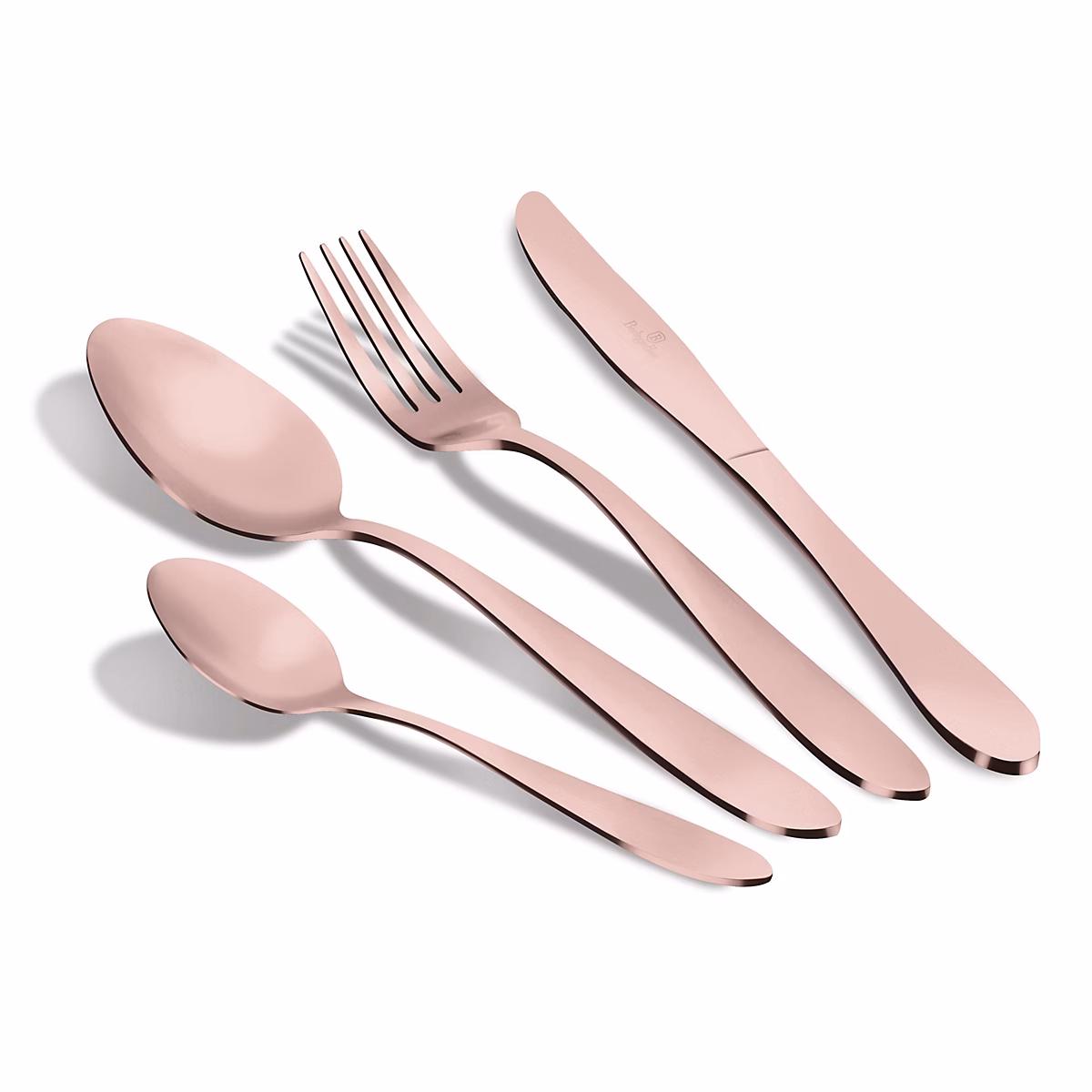 Berlinger Haus 24 Couverts inoxydables – miroir, PVD doré design élégant couteaux, fourchettes et cuillères, couleur champagne