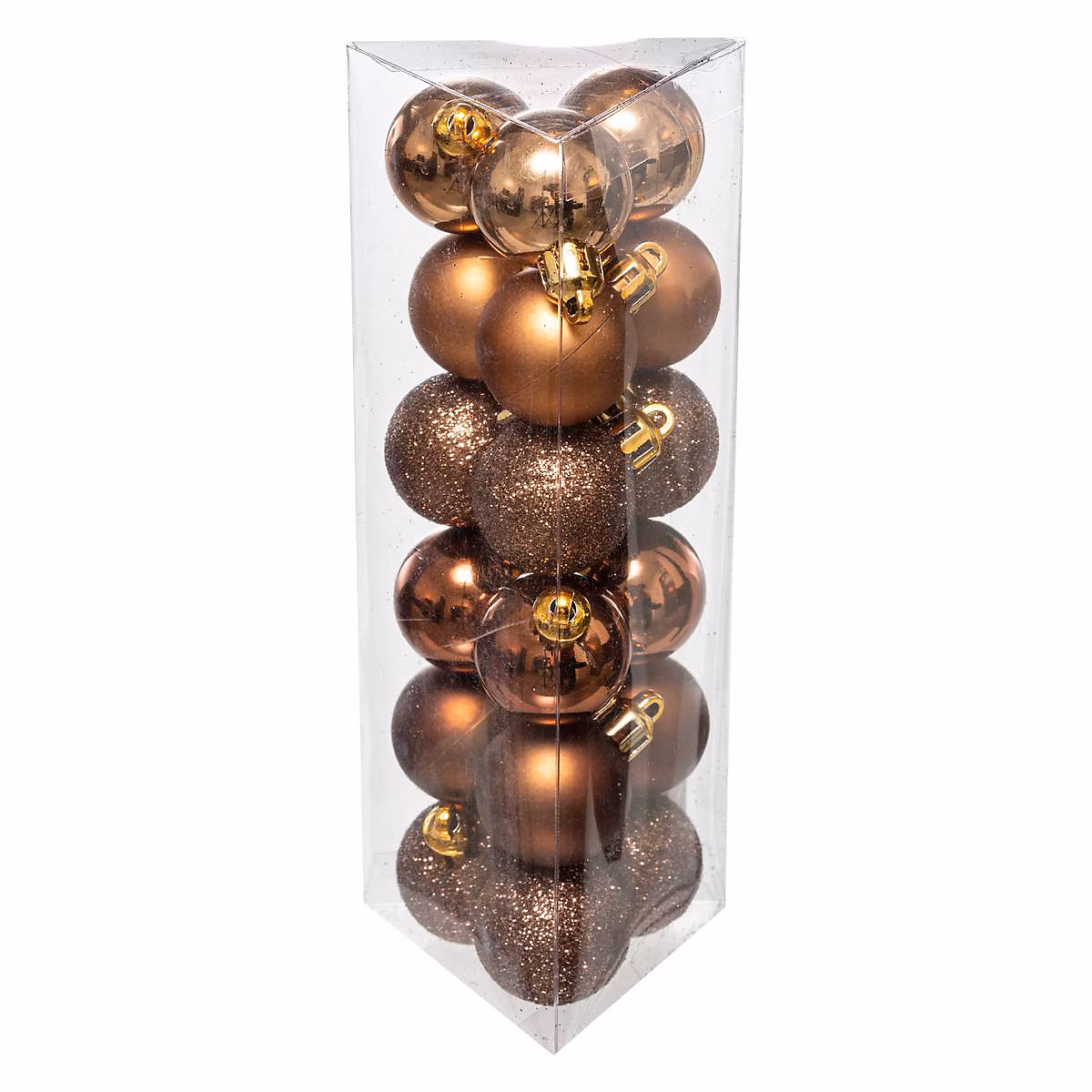 Boule de Noël 30 mm x 18 Bronze – Atmosphera
