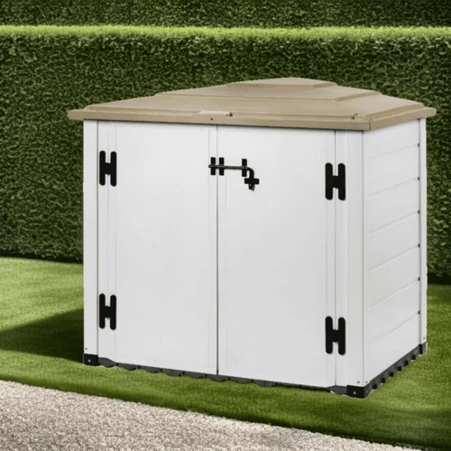 Armoire de jardin en résine résistant, GAROFALO - capacité 1005L