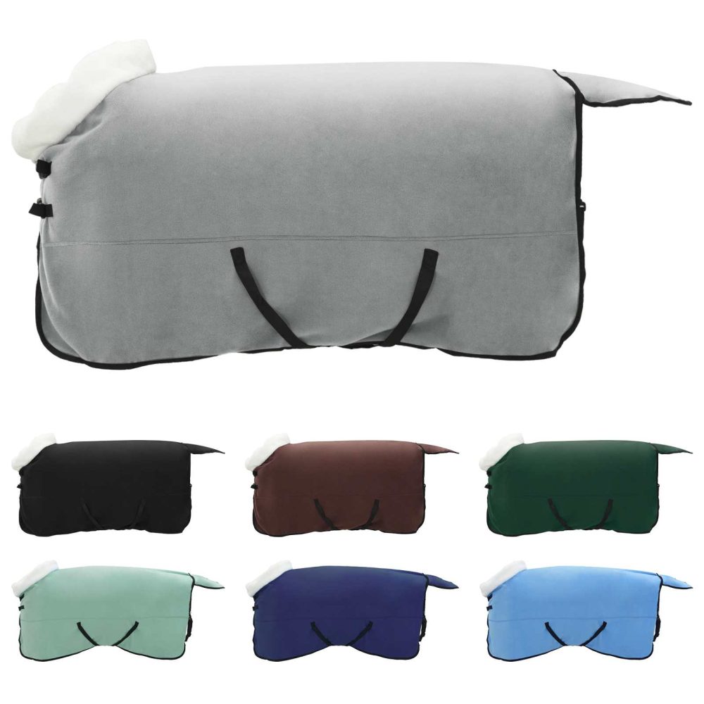 vidaXL Couverture Équine Gris clair intégral 135 cm Fleece polaire – Aménagement du jardin