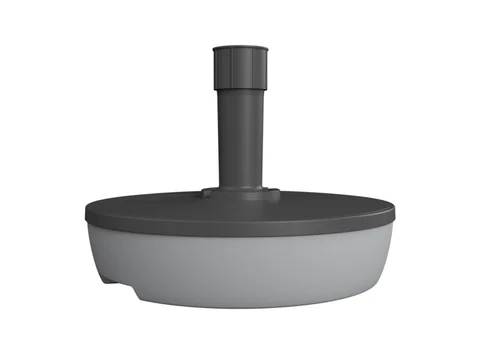 Pied de parasol rond vide à remplir coloris gris en plastique Ø 49,5 cm - 2 kg