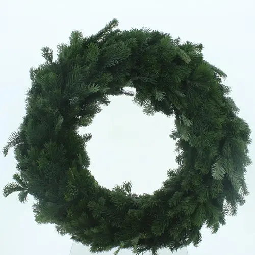 Couronne de noël en sapin Nordmann coloris vert – Ø 27 cm