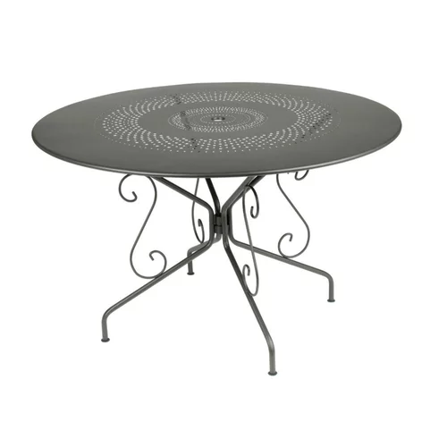 Table ronde coloris romarin Montmartre Fermob - Ø 117 cm