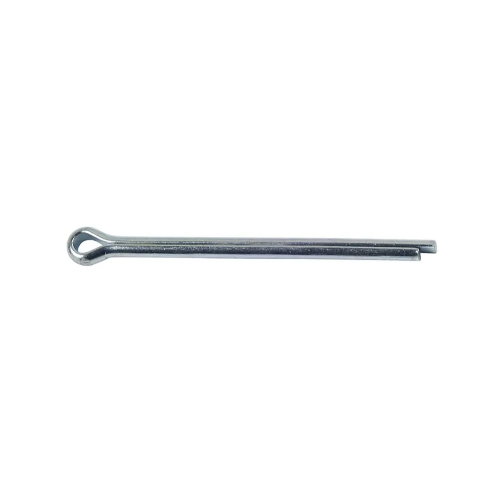 100 Goupilles Fendues D. 4 × 25 mm – DIN 94, Zingué blanc, D-Work