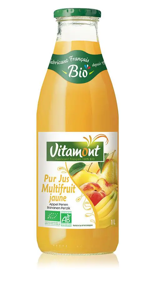 Pur jus multifruit bio Vitamont – 1 L