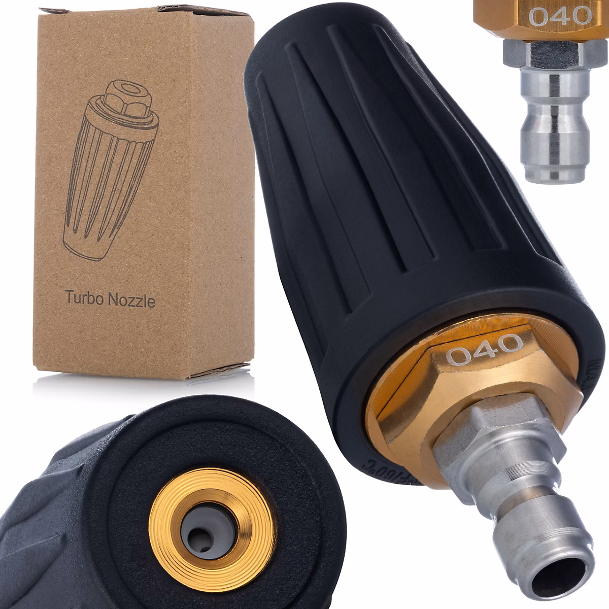 Buse Rotative Haute Pression 1/4 | Céramique – Laiton – 150 Bar – Compatible avec nettoyeur Lavor Vertigo 26